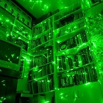 Lasered green room.